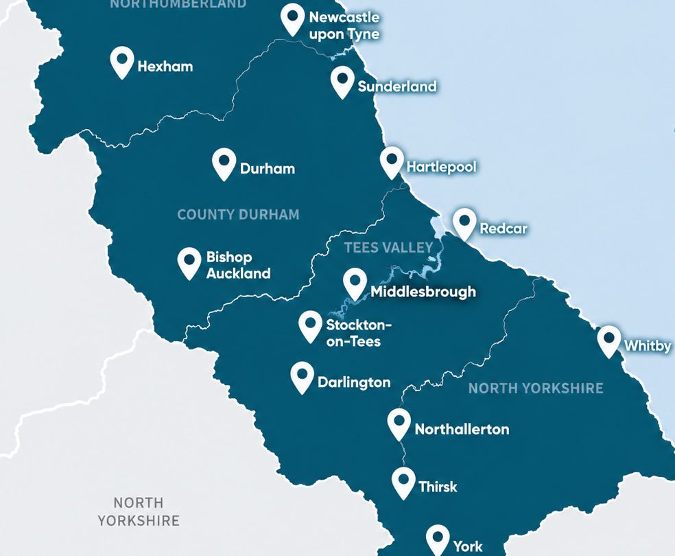 MyTradeSearch North East coverage area